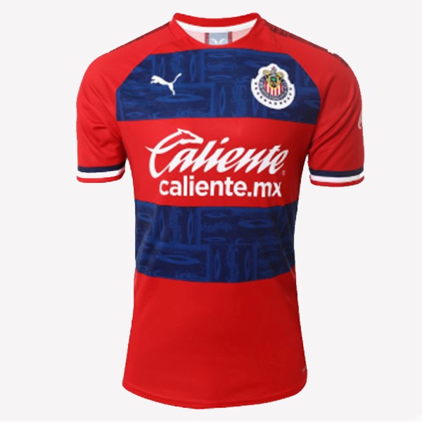 Thailand Trikot CD Guadalajara Heim Damen 2019-20 Rote Blau Fussballtrikots Günstig